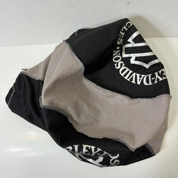 VTG Y2K Harley-Davidson Black Mesh Helmet Bag w/ Drawstrings – Logo Print - Picture 9 of 9